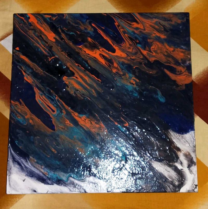 Fluid Art Abstract Painting