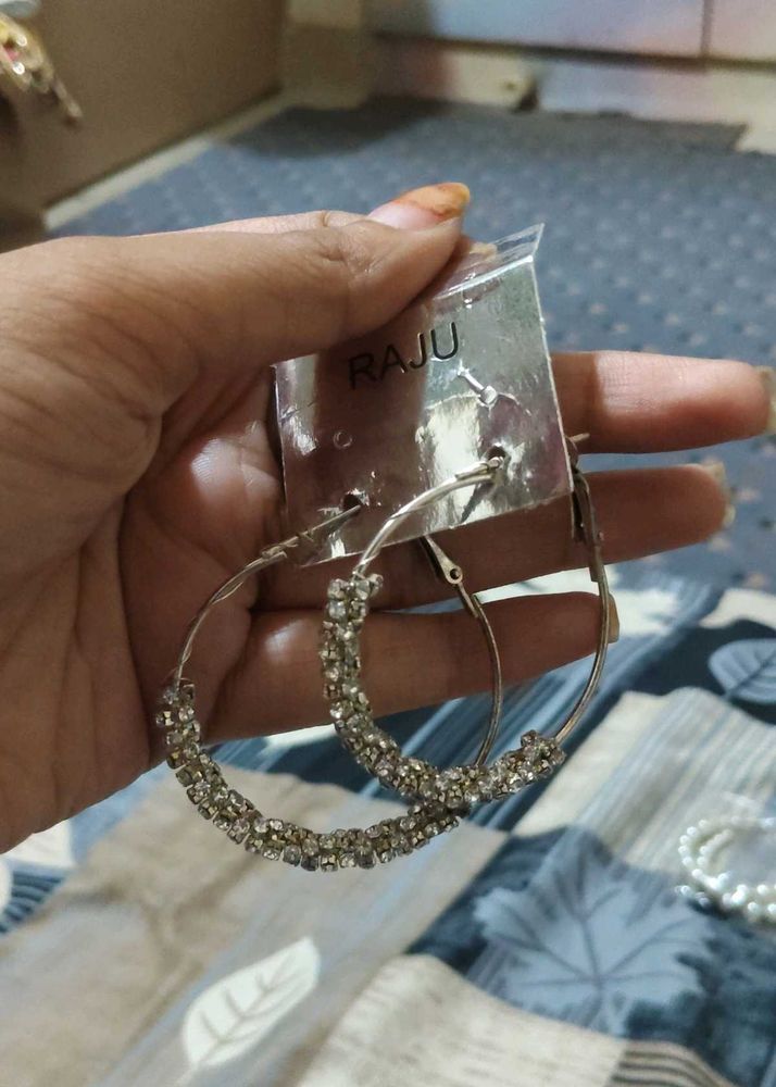Sparkling Hoop Earrings