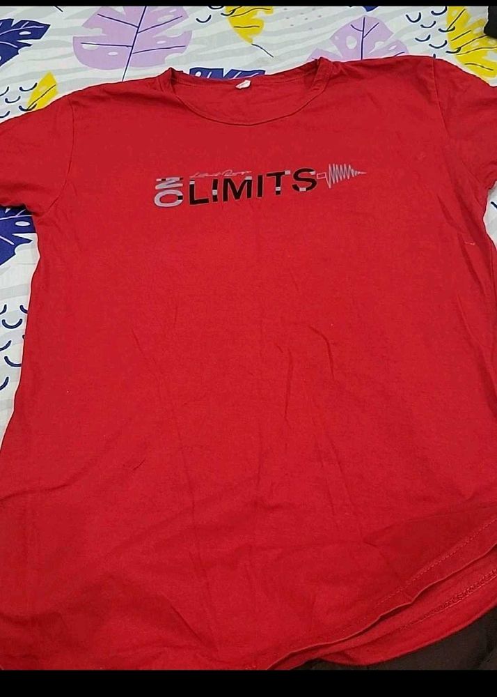 Red Graphic Print T-Shirt