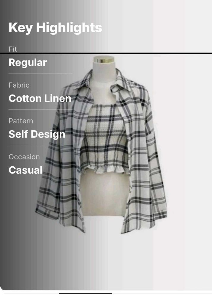 Checkered Co-ord Set