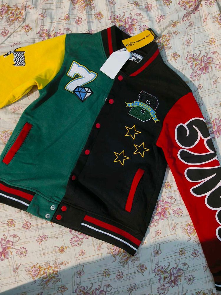 Colorblock Varsity Jacket🎨