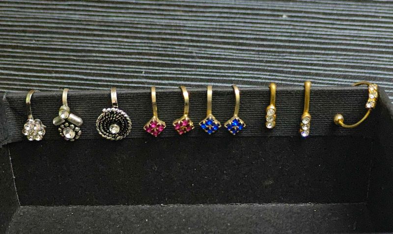 Combo Set of 10 Nose Pressings/pins