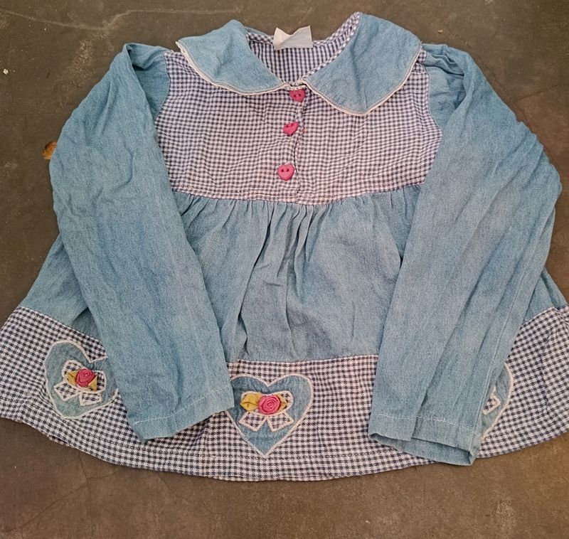 Cute Girls Top Denim