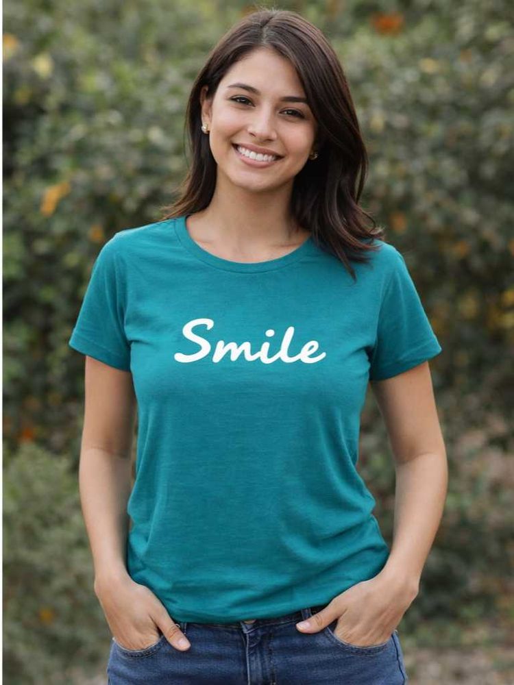 Women's "Smile" Graphic T-Shirt