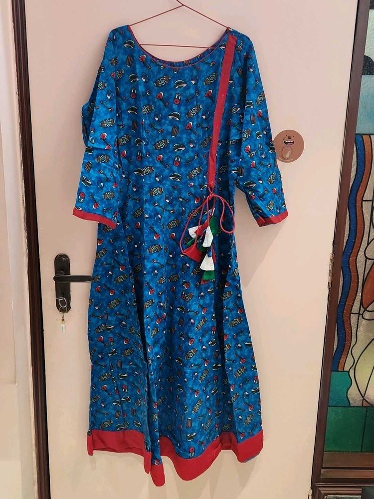 Blue Printed Kurta