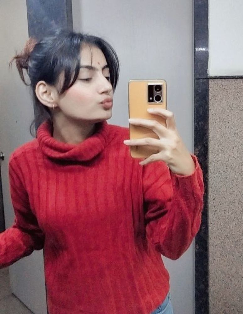 Cozy Rust Red Turtleneck Sweater