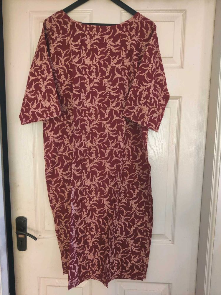 Rust orange Maroon &amp; Beige Suit Set