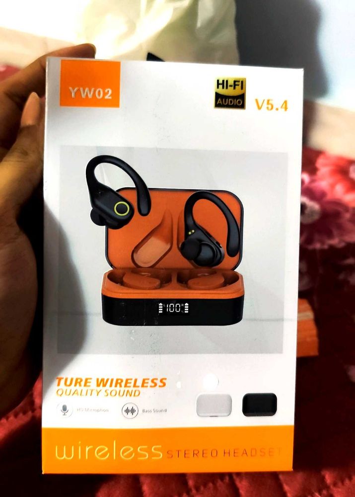 wireless stereo headset buds with warranty card