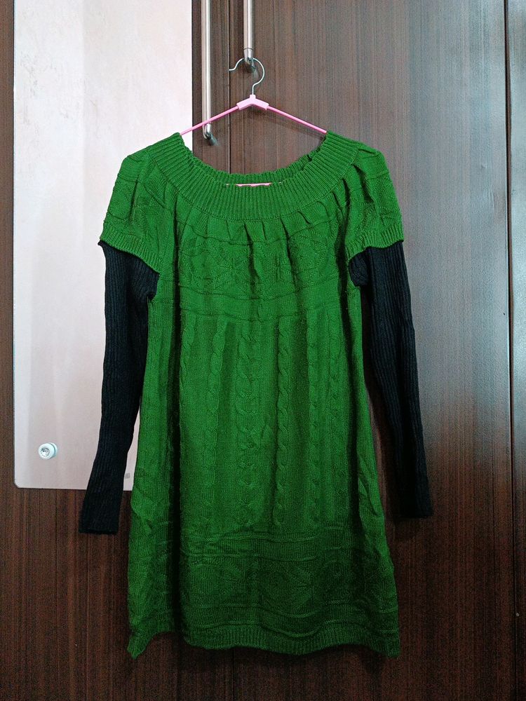Green Knit Dress