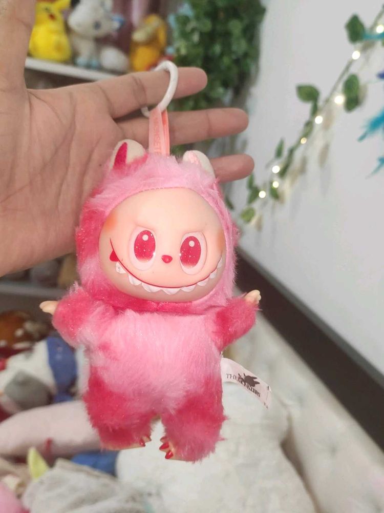 Pink Fluffy Monster labubu Plush Toy