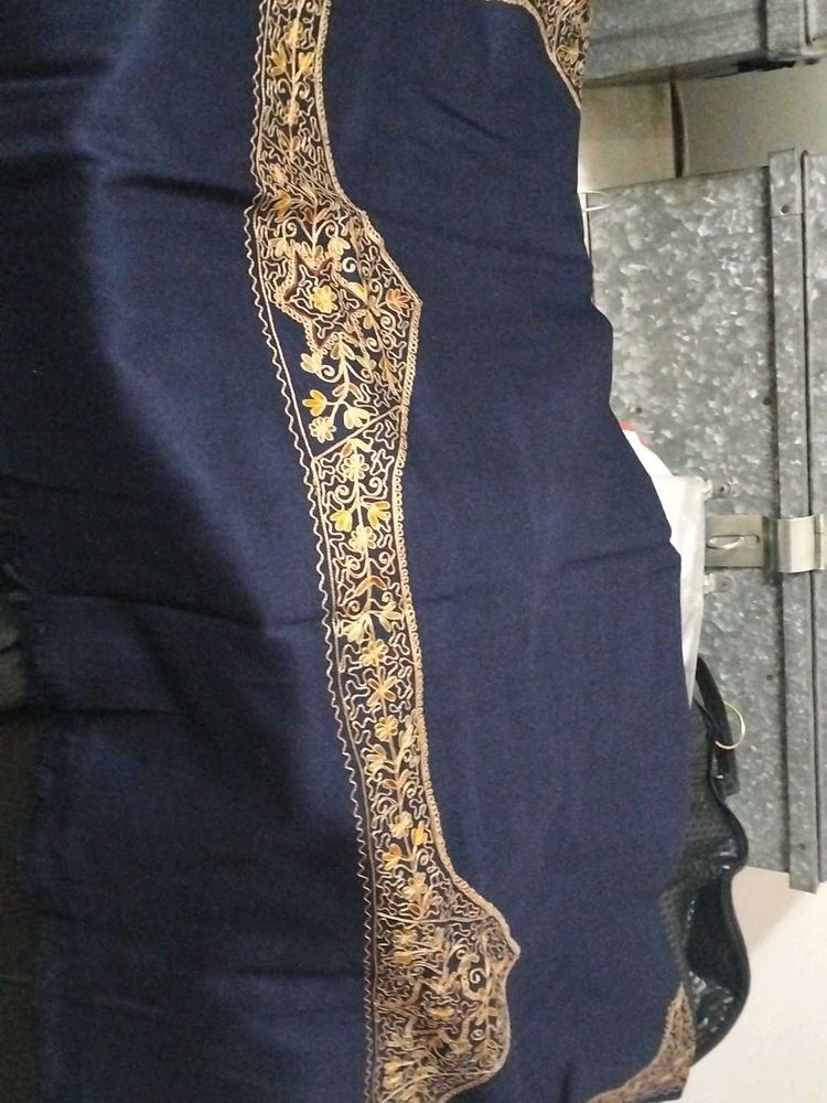 Embroidered Navy Blue shawls
