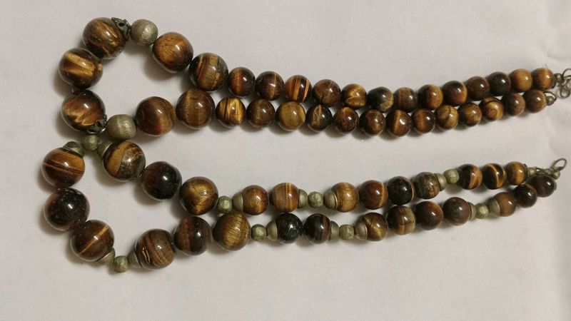 Tigereye  big Beaded Necklace