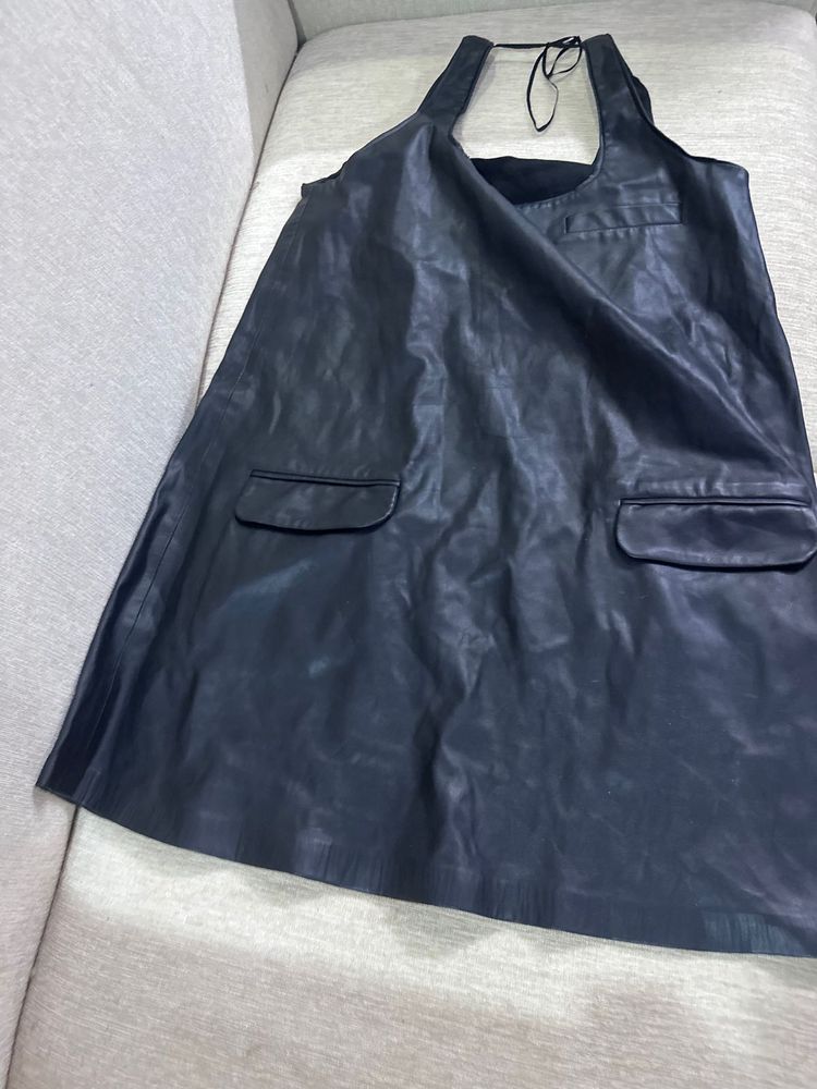 ZARA FAUX LEATHER DRESS