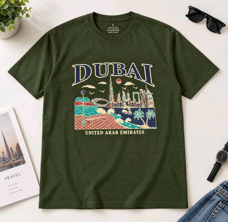 DUBSHI Dubai Skyline Graphic T-Shirt