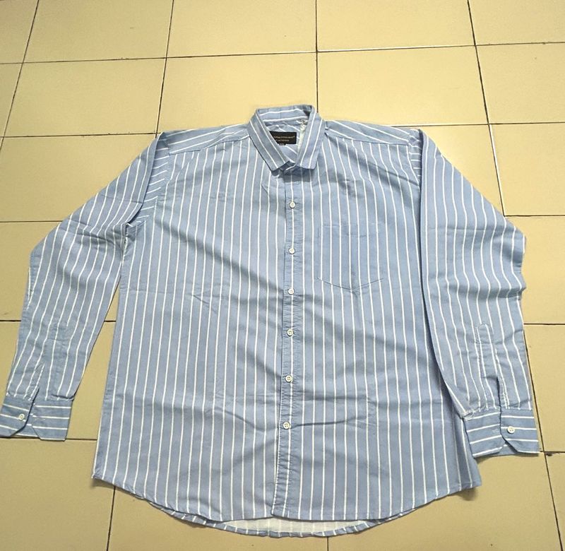 blue stripe shirt