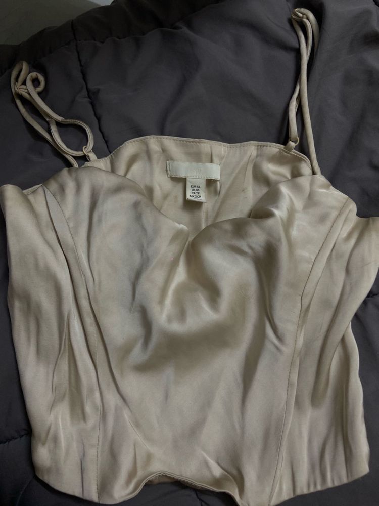 Satin Corset Top