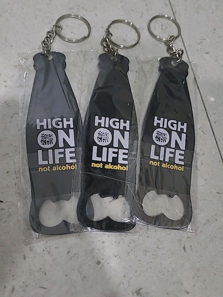 Metal Bottle Opener With Key Chain
