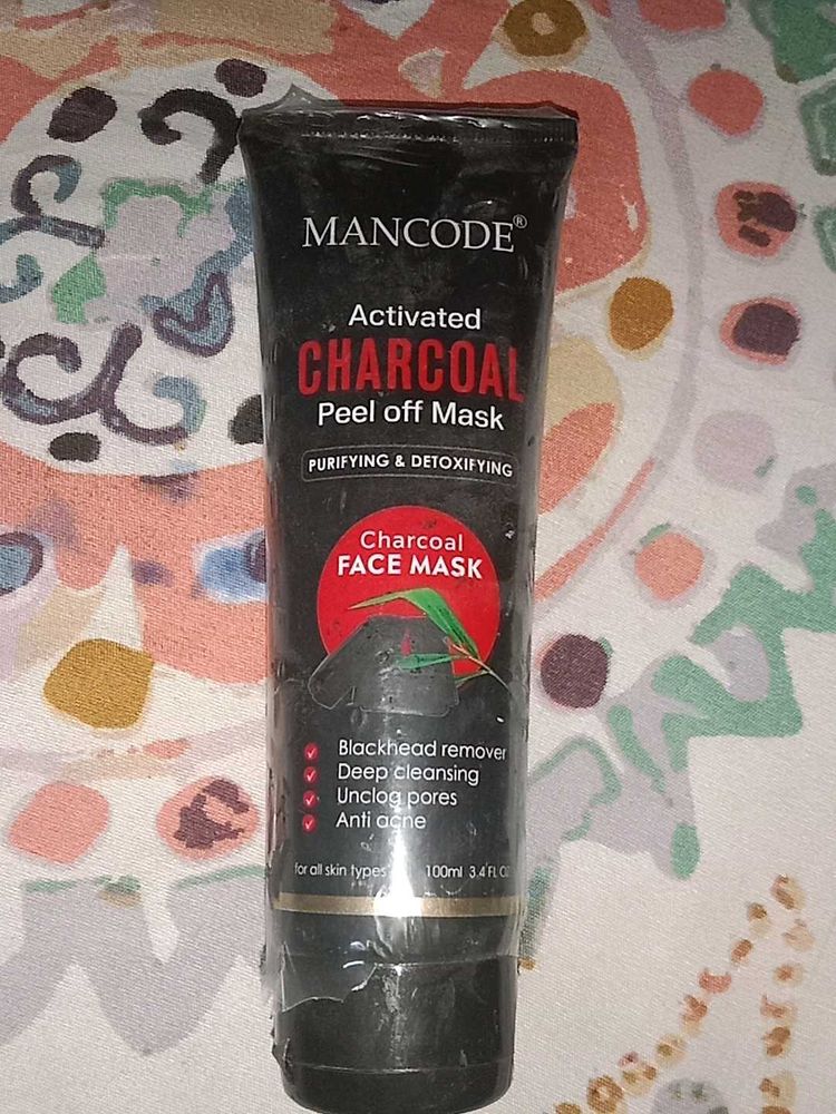 Mancode Activated Charcoal Peel Off Mask