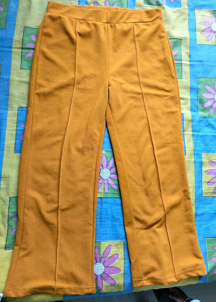 Mustard Yellow Flared Trousers