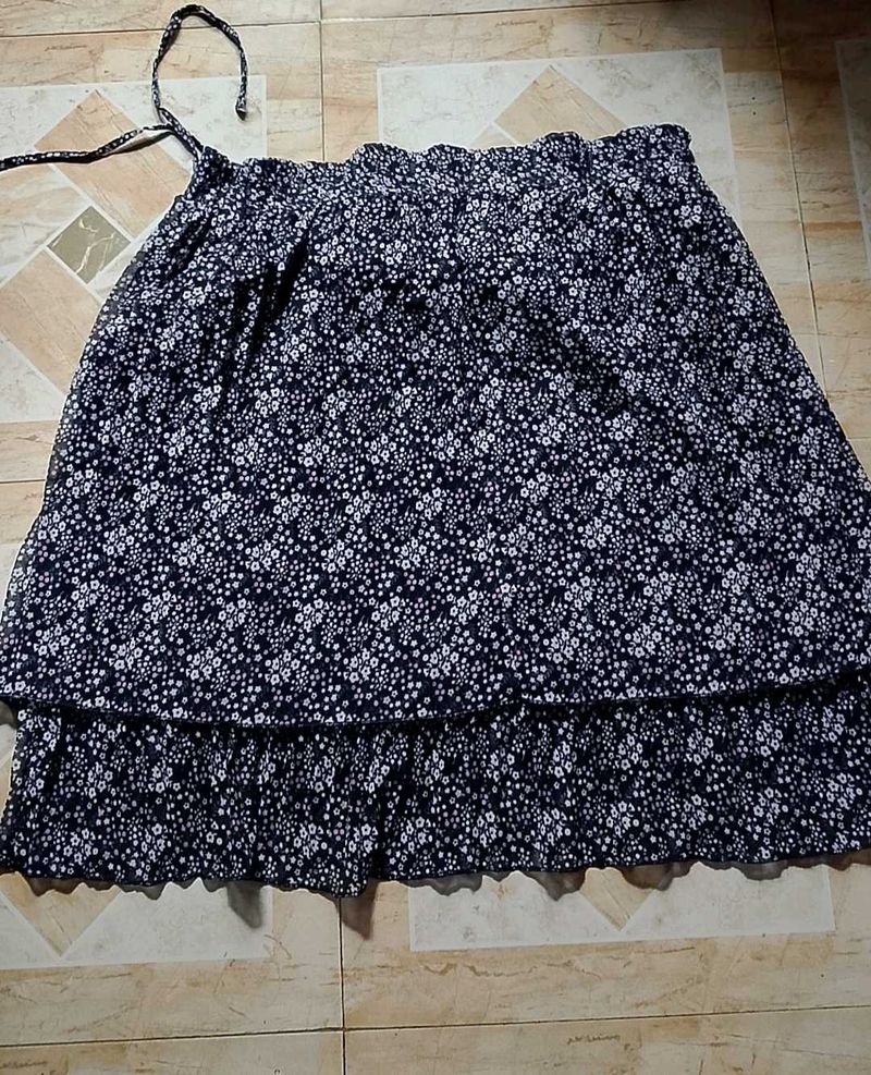 Boho Floral Tiered Skirt