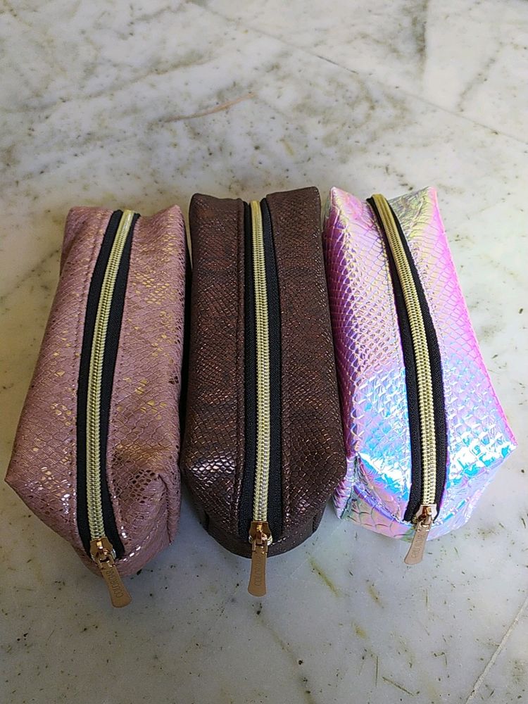 Colorbar Makeup Pouch Pack Of 3 New
