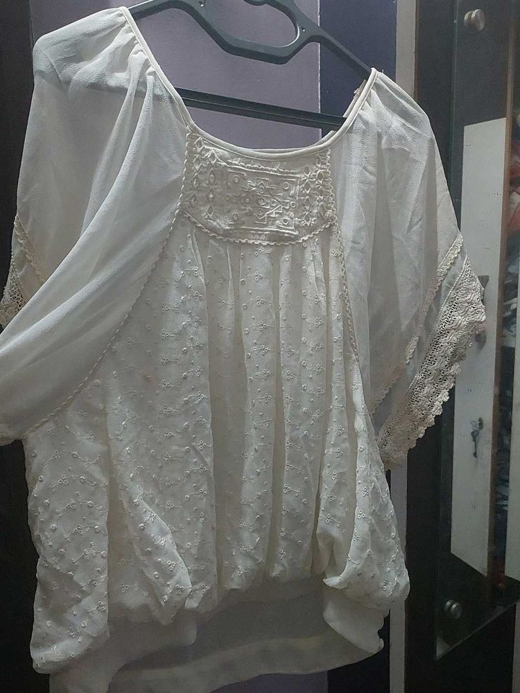 Boho Embroidered Top