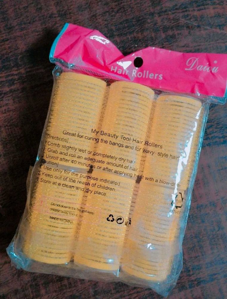 Yellow Hair Rollers