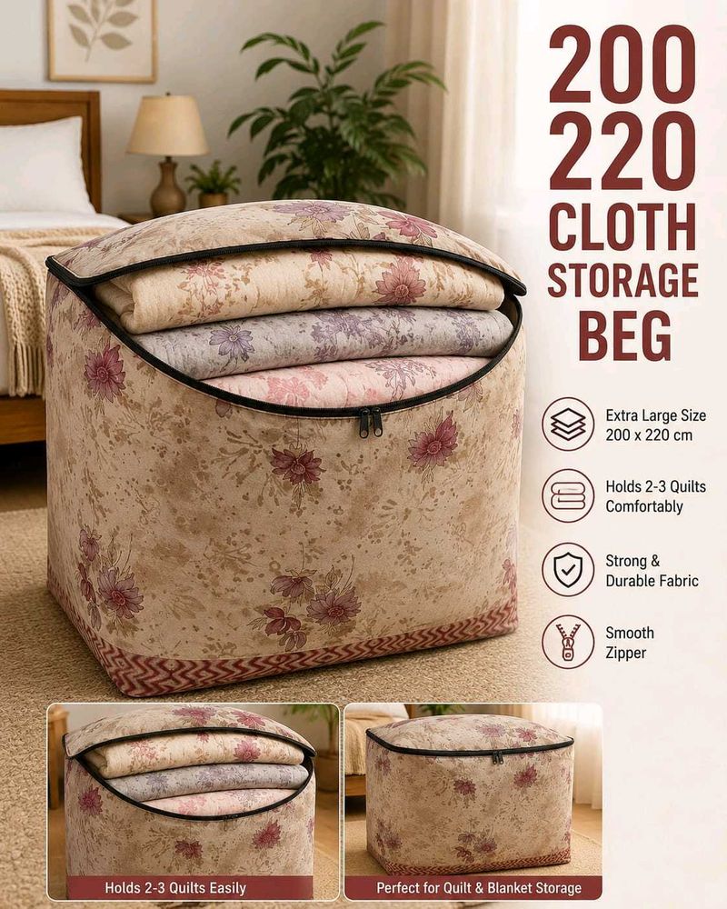 💝✨Floral Cloth Storage Bag for Quilts