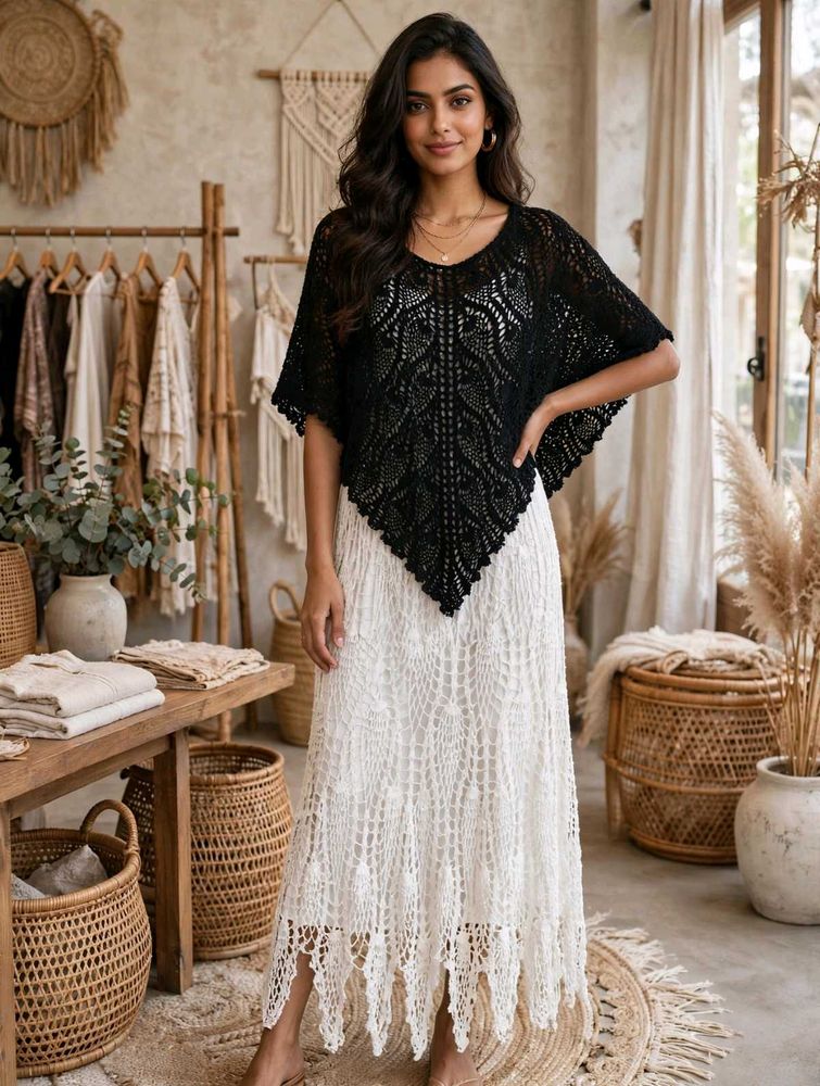 Boho Crochet Maxi Dress
