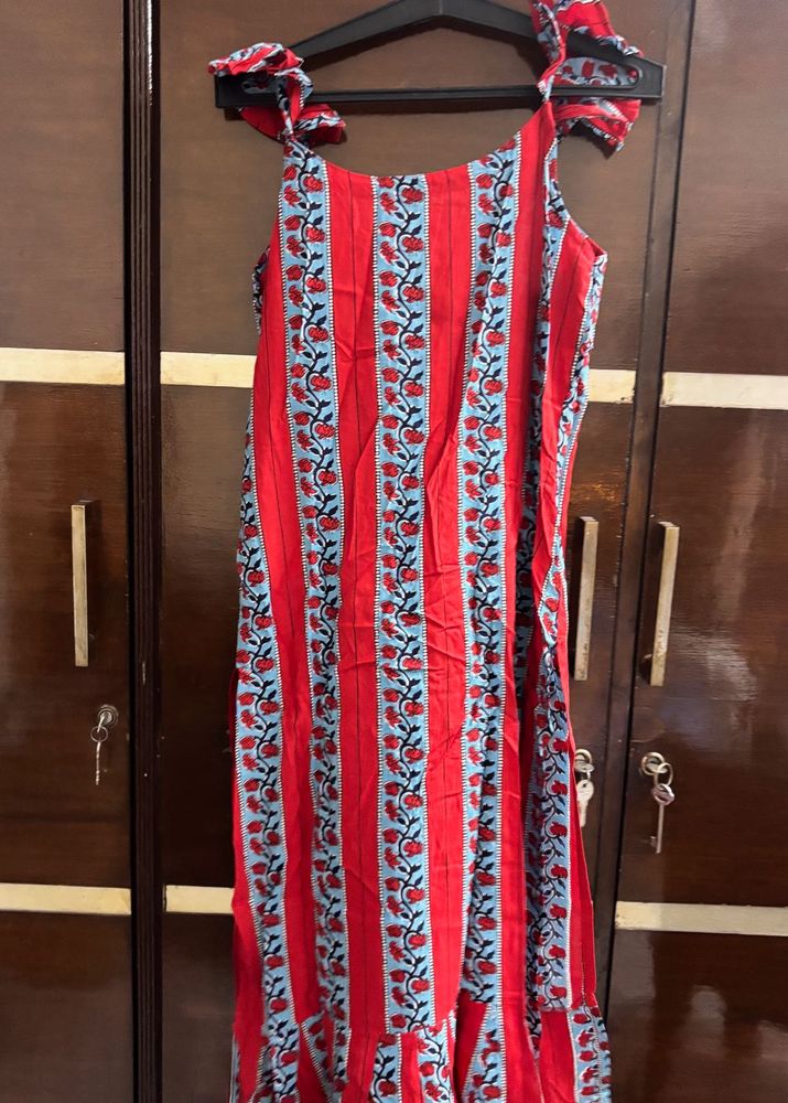 Boho Floral Print Maxi Dress