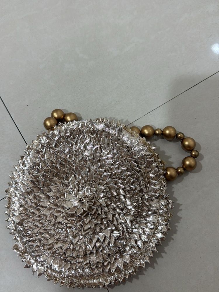 Sparkling Round Evening Clutch Bag