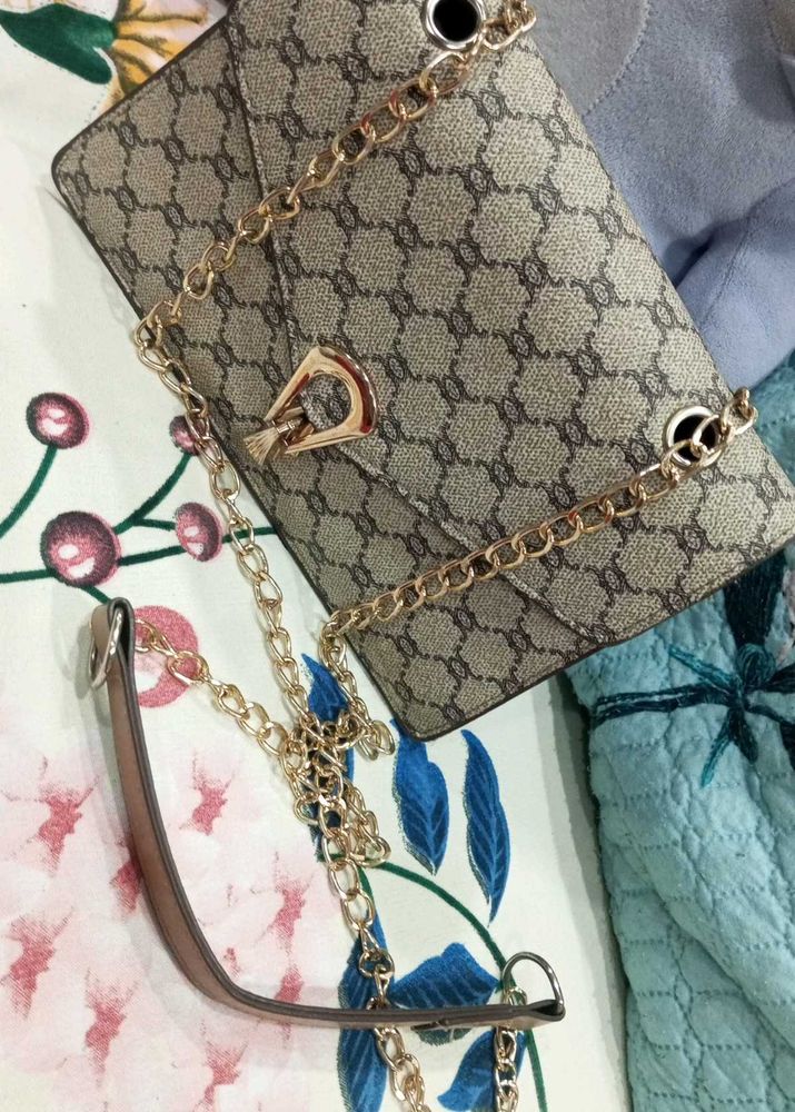 Designer Inspired Chain Shoulder Bag