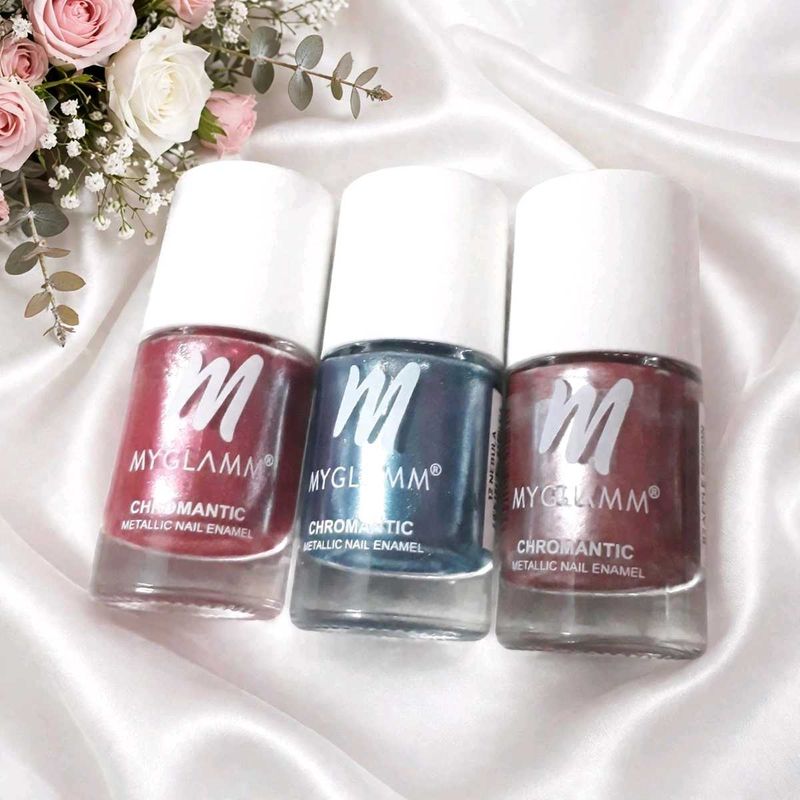 MyGlamm Chromantic Nail Enamel Trio