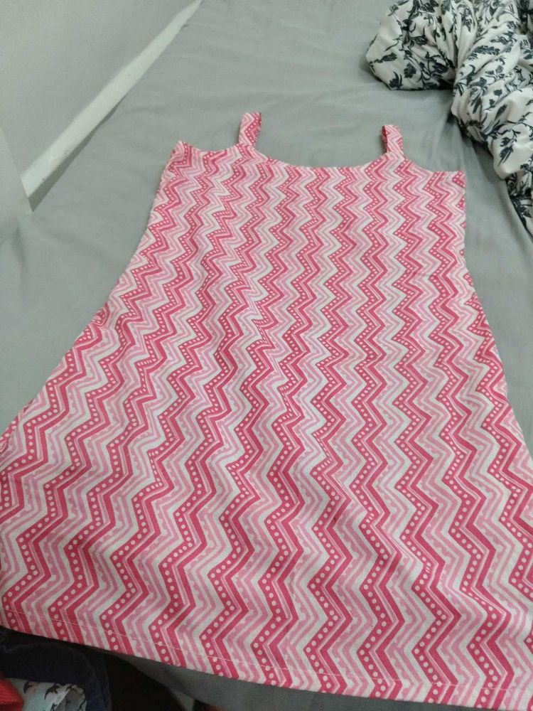 Pink Ethnic Printed Kurti