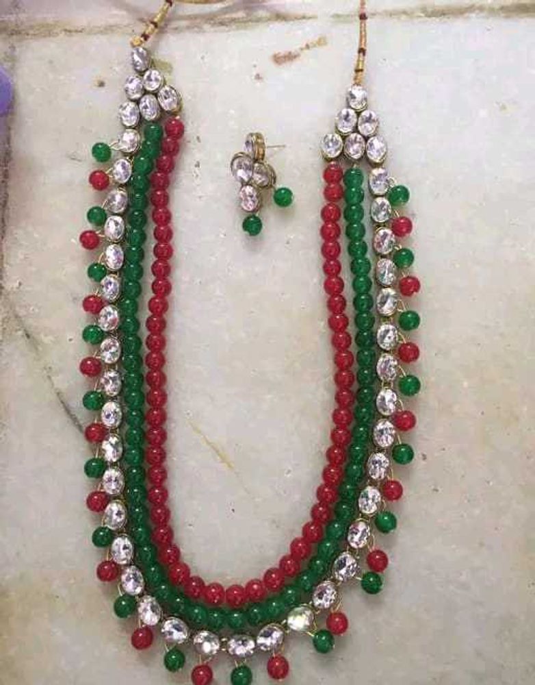Festive Beaded Necklace Set