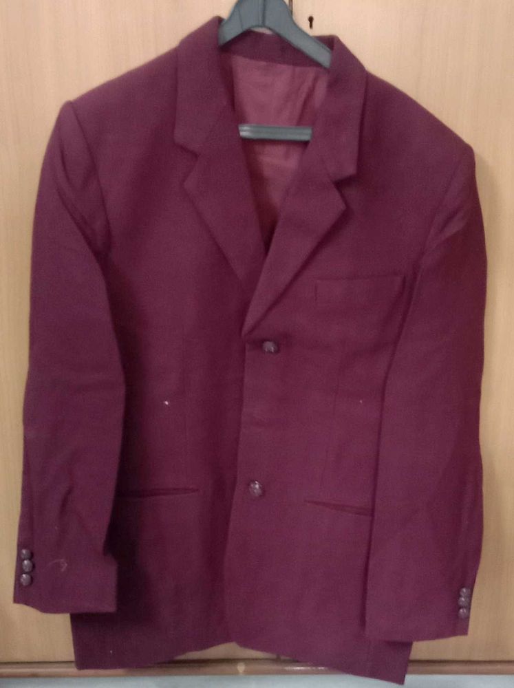 Men's Burgundy Blazer