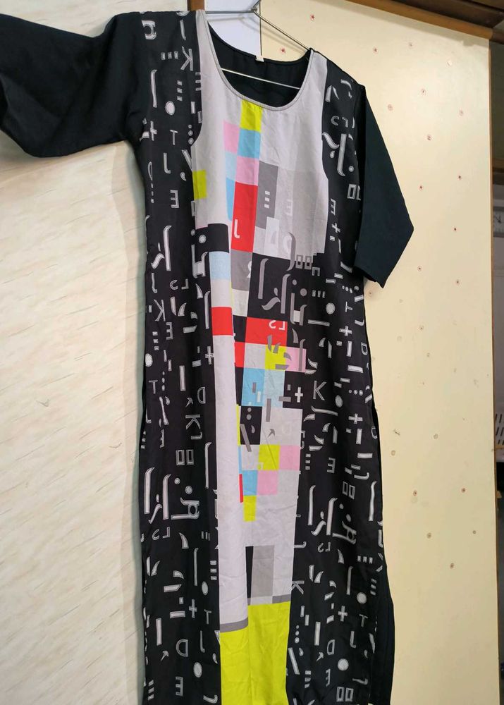 Unique Graphic Print Kurta ♣️