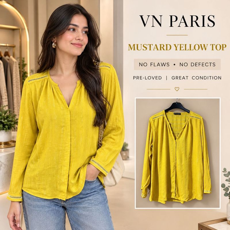 VN Paris Mustard Yellow Top