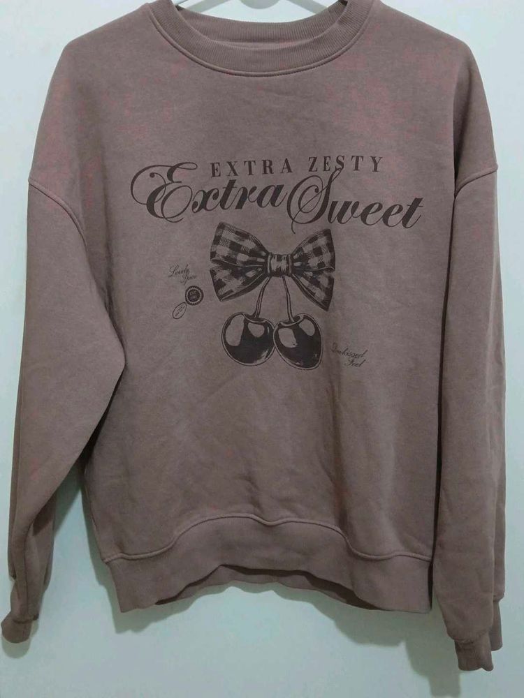 Cute Cherry Graphic Sweatshirt