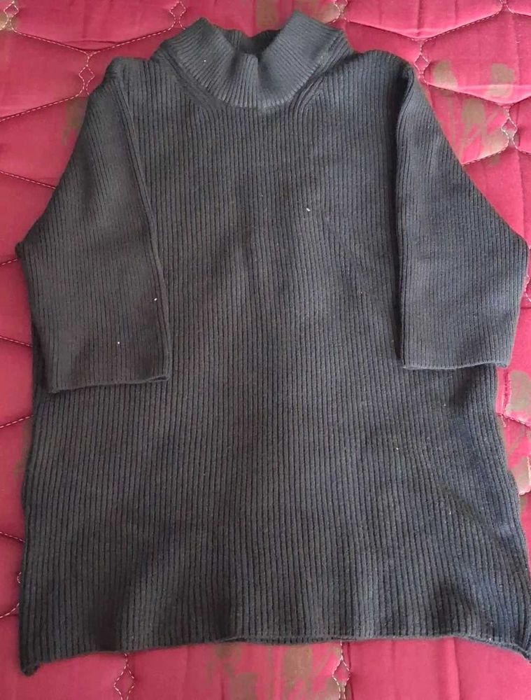Ribbed Turtleneck Sweater