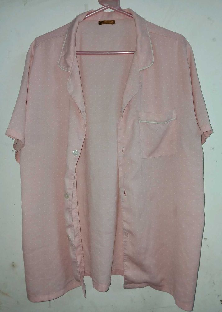 Polka Dots pink nighty top