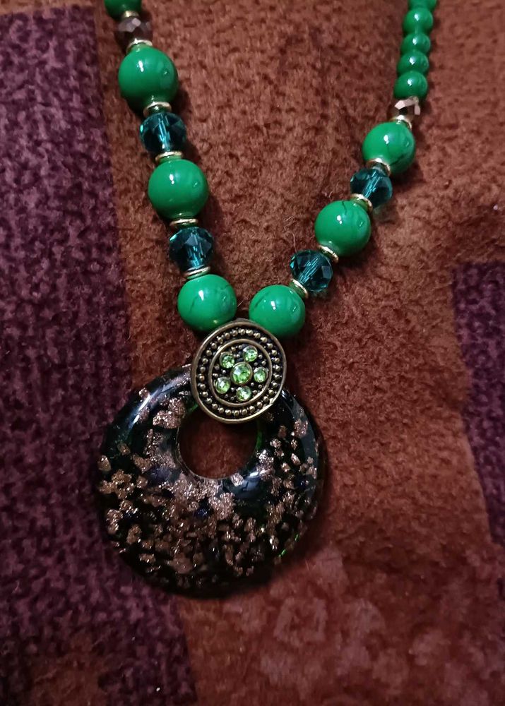 long moti mala with pandent