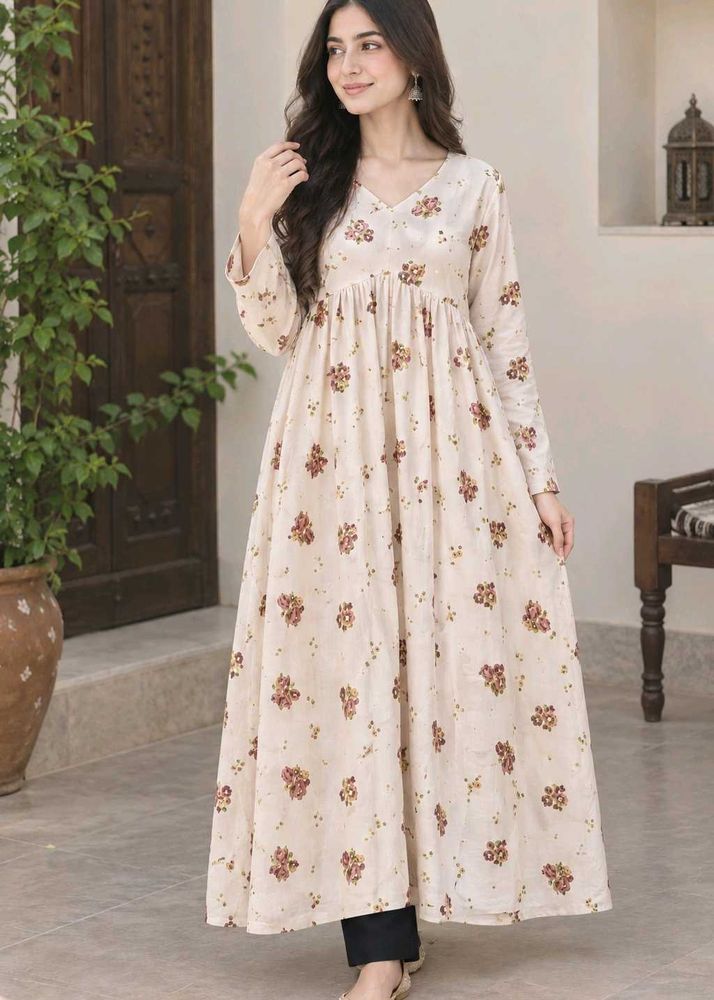 Flowy Floral anarkali dress