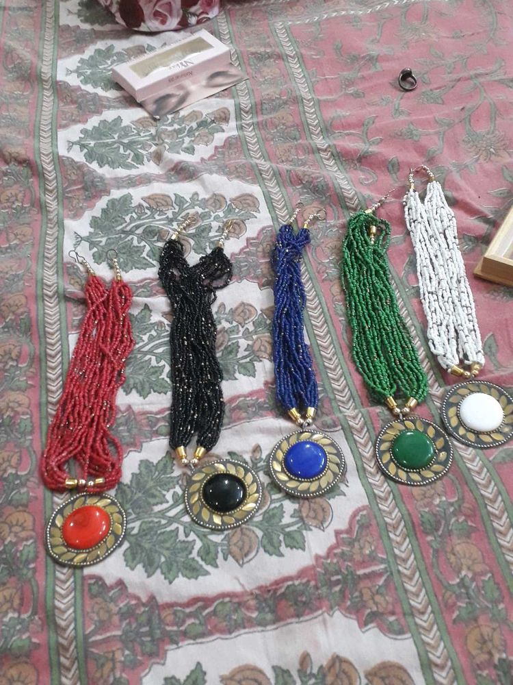 Beaded Necklaces with Statement Pendants