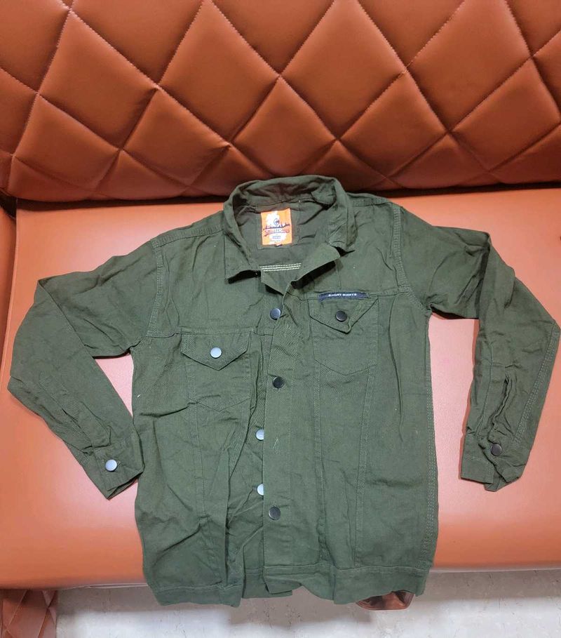 Green Denim Jacket