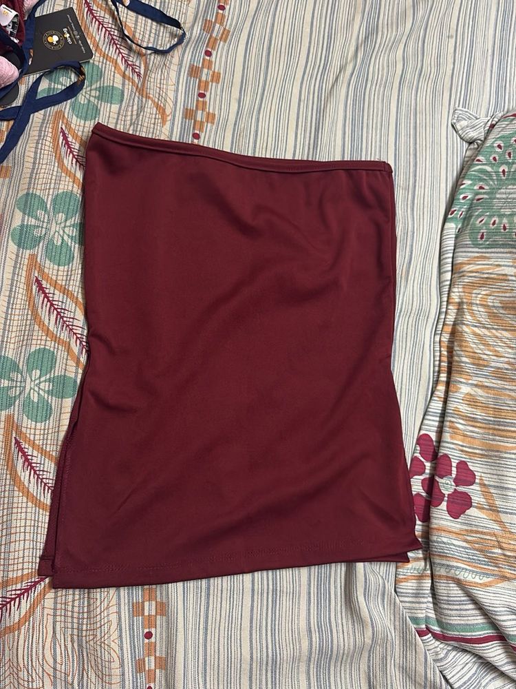 Maroon Tube Top