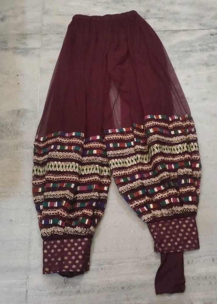 Green &amp; Maroon Salwar Kameez Suit