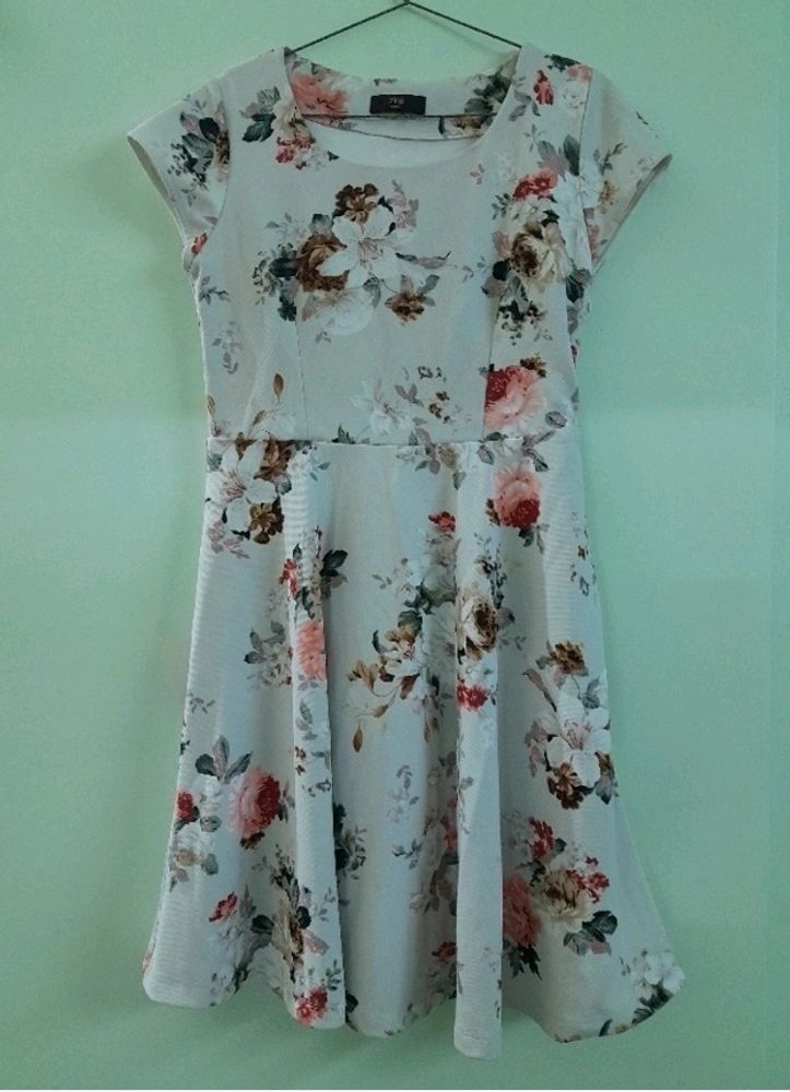 White Floral Dress
