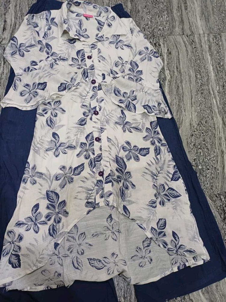 Floral Print Kurta with Pants