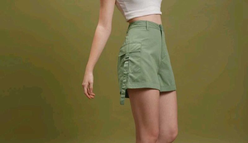 Sage Green Cargo Shorts